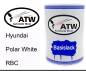 Preview: Hyundai, Polar White, RBC: 500ml Lackdose, von ATW Autoteile West.